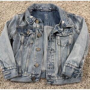 Gap Denim Toddler Jean Jacket Metal Button 4 Years‎
